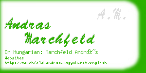 andras marchfeld business card